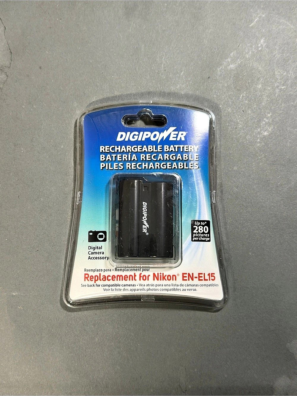 DigiPower EN-EL15 Battery Nikon D500 D600 D610 D750 D800 D810 D7000 D7100 D7200